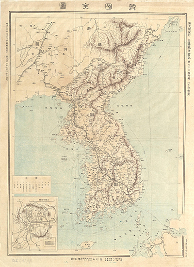 1905년 제작한 ‘한국전도(韓國全圖)’
