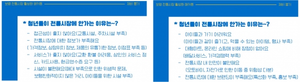 전통시장에 대한 경험과 인식 나눔