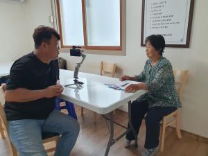 천안시 마을활동가 네트워크 설립준비 위원장으로 바쁘게 일하는 송노한 마을 기자